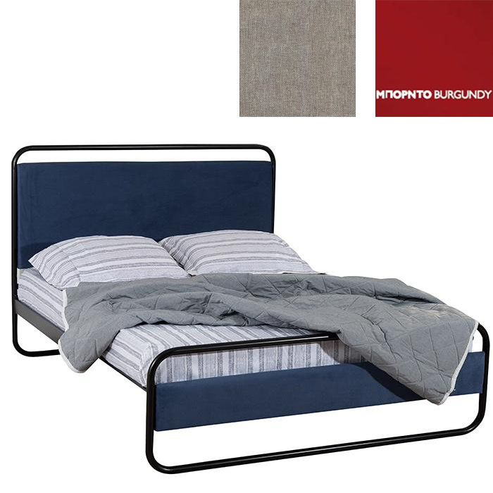 Φελίτσια Κρεβάτι (Για Στρώμα 160x190) Με Επιλογές Χρωμάτων 507,Μπορντό