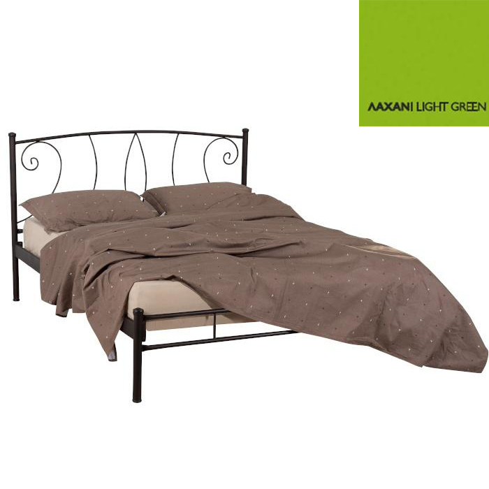 Μόνικα Μεταλλικό Κρεβάτι (Για Στρώμα 120×190) Με Επιλογές Χρωμάτων Λαχανί