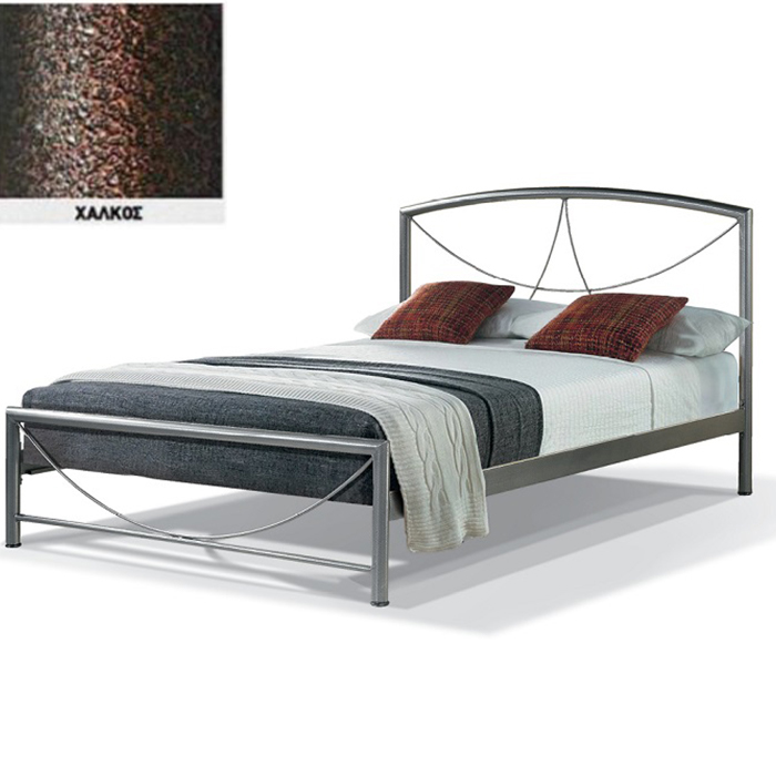 Βίκυ Μεταλλικό Κρεβάτι 8219 (Για Στρώμα 120×200) Με Επιλογές Χρωμάτων Χαλκός